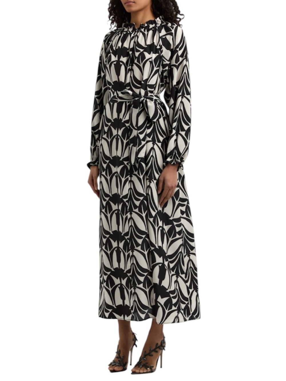 LA DOUBLE J Women’s Celere Printed Silk Midi Dress